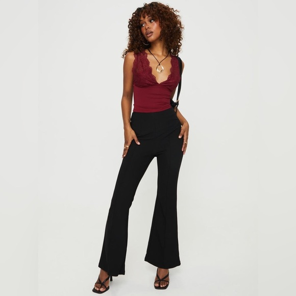 Princess poly Luner Flowy Wide Leg Trouser Dress pants size 4 - Picture 1 of 10